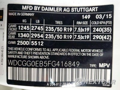 Zdjęcie 13 z 13 samochodu: 2015 MERCEDES-BENZ GLK 250 BLUETEC VIN:WDCGG0EB5FG416849 - miniatura