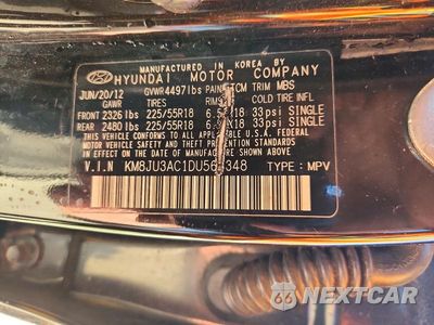 Zdjęcie 13 z 13 samochodu: 2013 HYUNDAI TUCSON LIMITED VIN:KM8JU3AC1DU564348 - miniatura