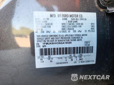 Zdjęcie 13 z 13 samochodu: 2025 FORD EXPLORER PLATINUM VIN:1FMUK8HH3SGA18549 - miniatura