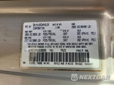 Zdjęcie 12 z 12 samochodu: 2001 DODGE RAM 1500 VIN:3B7HC13Y01G168266 - miniatura