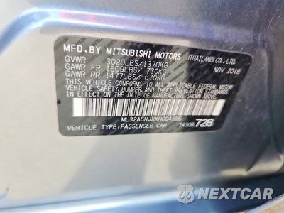 Zdjęcie 12 z 12 samochodu: 2019 MITSUBISHI MIRAGE LE VIN:ML32A5HJXKH004595 - miniatura