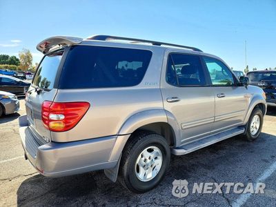 Trzecie zdjęcie samochodu z tyłu: 2002 TOYOTA SEQUOIA LIMITED VIN:5TDZT38A62S074407 - miniatura