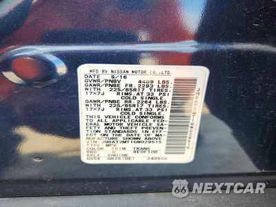 Zdjęcie 14 z 14 samochodu: 2016 NISSAN ROGUE S VIN:JN8AT2MT1GW029515 - miniatura