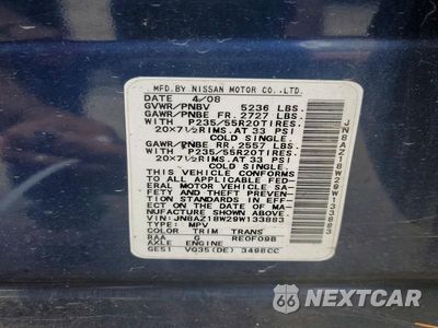 Zdjęcie 14 z 14 samochodu: 2009 NISSAN MURANO S VIN:JN8AZ18W29W133883 - miniatura