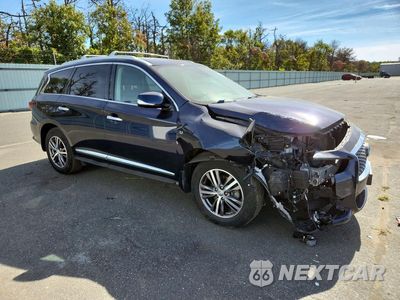 Czwarte zdjęcie samochodu z boku: 2019 INFINITI QX60 LUXE VIN:5N1DL0MM0KC500131 - miniatura