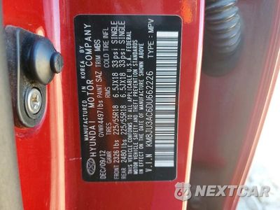 Zdjęcie 12 z 12 samochodu: 2013 HYUNDAI TUCSON LIMITED VIN:KM8JU3AC6DU662226 - miniatura