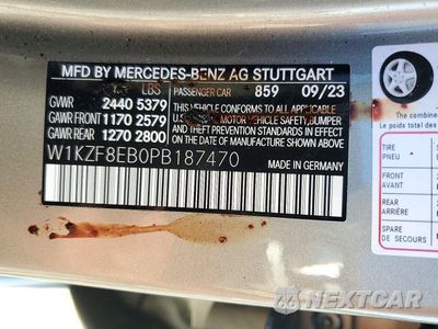 Zdjęcie 12 z 12 samochodu: 2023 MERCEDES-BENZ E 350 4MATIC VIN:W1KZF8EB0PB187470 - miniatura