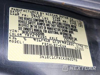Zdjęcie 12 z 12 samochodu: 2012 NISSAN VERSA 1.8 S VIN:3N1BC1CPXCK282095 - miniatura