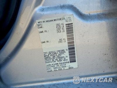 Zdjęcie 12 z 12 samochodu: 2021 NISSAN ALTIMA SR VIN:1N4BL4CV4MN364998 - miniatura