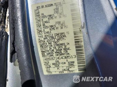Zdjęcie 12 z 12 samochodu: 2004 NISSAN FRONTIER STANDARD VIN:1N6DD26T14C430513 - miniatura