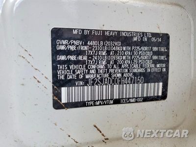 Zdjęcie 12 z 12 samochodu: 2015 SUBARU FORESTER 2.5I PREMIUM VIN:JF2SJADC0FH447150 - miniatura