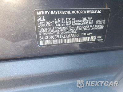 Zdjęcie 13 z 13 samochodu: 2019 BMW X5 XDRIVE40I VIN:5UXCR6C51KLK82856 - miniatura