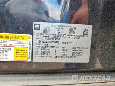 Zdjęcie 13 z 13 samochodu: 2013 CHEVROLET TRAVERSE LT VIN:1GNKVJKD0DJ158880 - miniatura