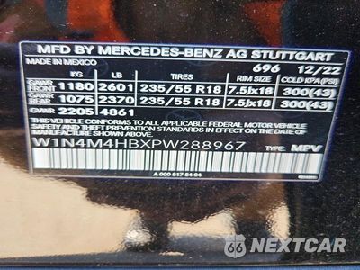 Zdjęcie 12 z 12 samochodu: 2023 MERCEDES-BENZ GLB 250 4MATIC VIN:W1N4M4HBXPW288967 - miniatura