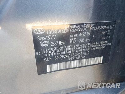 Zdjęcie 12 z 12 samochodu: 2018 HYUNDAI SONATA SE VIN:5NPE24AF5JH657813 - miniatura