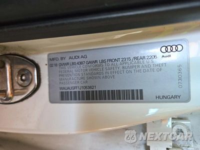 Zdjęcie 12 z 12 samochodu: 2018 AUDI A3 PREMIUM VIN:WAUAUGFF1J1053621 - miniatura