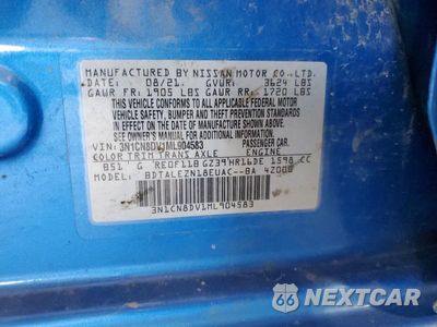 Zdjęcie 12 z 12 samochodu: 2021 NISSAN VERSA S VIN:3N1CN8DV1ML904583 - miniatura
