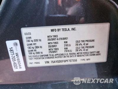 Zdjęcie 14 z 14 samochodu: 2023 TESLA MODEL Y VIN:7SAYGDEF6PF707556 - miniatura