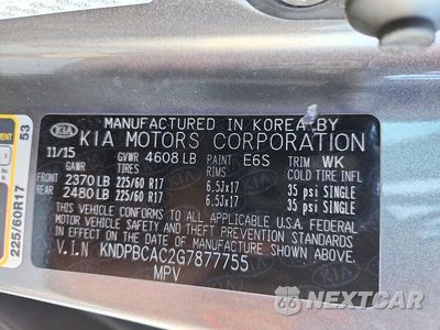 Zdjęcie 13 z 13 samochodu: 2016 KIA SPORTAGE LX VIN:KNDPBCAC2G7877755 - miniatura