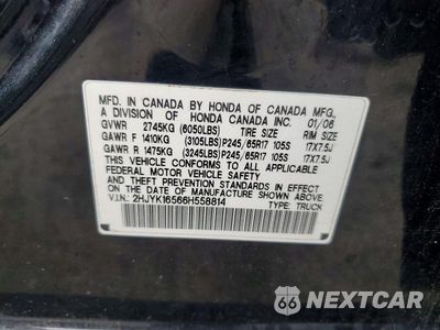 Zdjęcie 12 z 12 samochodu: 2006 HONDA RIDGELINE RTL VIN:2HJYK16566H558814 - miniatura