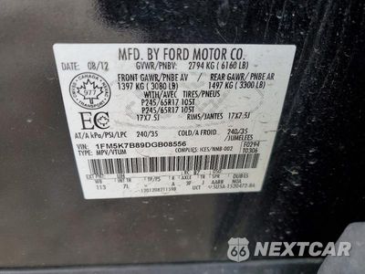 Zdjęcie 13 z 13 samochodu: 2013 FORD EXPLORER VIN:1FM5K7B89DGB08556 - miniatura