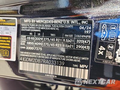 Zdjęcie 13 z 13 samochodu: 2024 MERCEDES-BENZ EQS SUV 450+ VIN:4JGDM2DB7RA033139 - miniatura