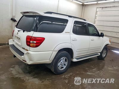 Trzecie zdjęcie samochodu z tyłu: 2002 TOYOTA SEQUOIA LIMITED VIN:5TDBT48A42S127726 - miniatura