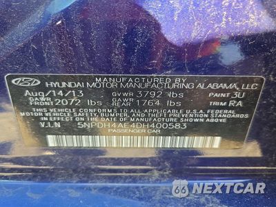 Zdjęcie 12 z 12 samochodu: 2013 HYUNDAI ELANTRA GLS VIN:5NPDH4AE4DH400583 - miniatura