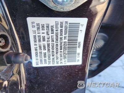 Zdjęcie 13 z 13 samochodu: 2016 HONDA CIVIC EX VIN:19XFC2F77GE012519 - miniatura
