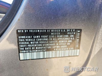 Zdjęcie 12 z 12 samochodu: 2016 VOLKSWAGEN JETTA GLI VIN:3VW4S7AJ4GM383747 - miniatura