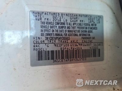 Zdjęcie 13 z 13 samochodu: 2017 NISSAN SENTRA SR TURBO VIN:3N1CB7AP5HY265903 - miniatura