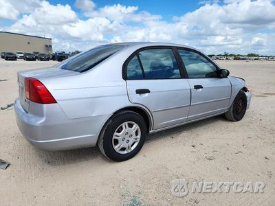Trzecie zdjęcie samochodu z tyłu: 2001 HONDA CIVIC LX VIN:1HGES16531L007230 - miniatura