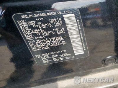 Zdjęcie 14 z 14 samochodu: 2012 INFINITI QX56 BASE VIN:JN8AZ2NCXC9317278 - miniatura