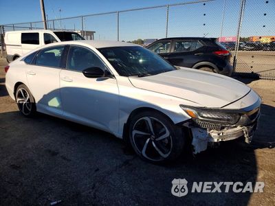 Czwarte zdjęcie samochodu z boku: 2022 HONDA ACCORD SPORT VIN:1HGCV1F3XNA119327 - miniatura