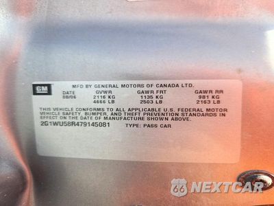 Zdjęcie 13 z 13 samochodu: 2007 CHEVROLET IMPALA LTZ VIN:2G1WU58R479145081 - miniatura