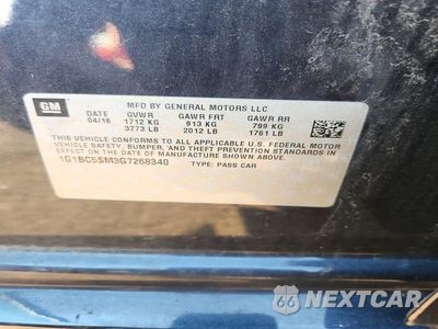 Zdjęcie 12 z 12 samochodu: 2016 CHEVROLET CRUZE LS VIN:1G1BC5SM3G7268340 - miniatura