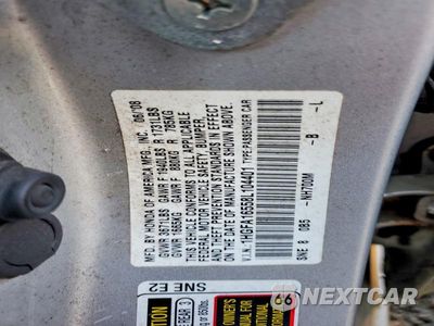 Zdjęcie 12 z 12 samochodu: 2008 HONDA CIVIC LX VIN:1HGFA16558L104401 - miniatura