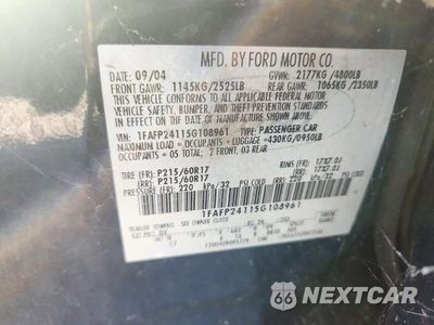 Zdjęcie 13 z 13 samochodu: 2005 FORD FIVE HUNDRED SEL VIN:1FAFP24115G108961 - miniatura