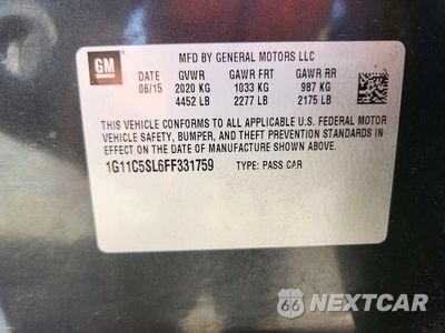 Zdjęcie 12 z 12 samochodu: 2015 CHEVROLET MALIBU 1LT VIN:1G11C5SL6FF331759 - miniatura