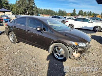 Czwarte zdjęcie samochodu z boku: 2013 HONDA CIVIC LX VIN:2HGFB2F5XDH582758 - miniatura