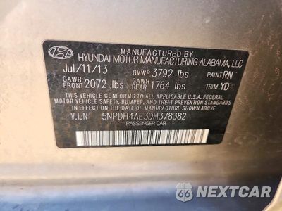 Zdjęcie 12 z 12 samochodu: 2013 HYUNDAI ELANTRA GLS VIN:5NPDH4AE3DH378382 - miniatura