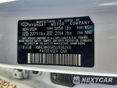 Zdjęcie 12 z 12 samochodu: 2025 HYUNDAI ELANTRA SEL SPORT VIN:KMHLM4DG4SU926246 - miniatura