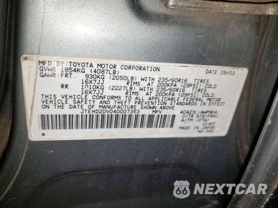 Zdjęcie 13 z 13 samochodu: 2004 TOYOTA RAV4 BASE VIN:JTEHD20V040007353 - miniatura