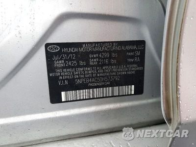 Zdjęcie 13 z 13 samochodu: 2013 HYUNDAI SONATA GLS VIN:5NPEB4AC5DH573792 - miniatura