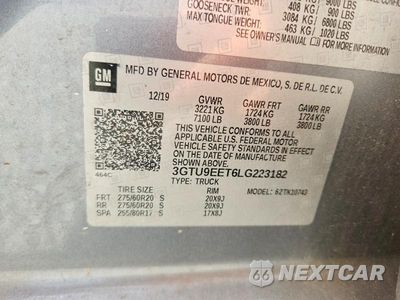 Zdjęcie 12 z 12 samochodu: 2020 GMC SIERRA K1500 AT4 VIN:3GTU9EET6LG223182 - miniatura