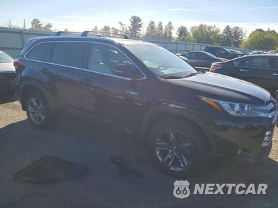 Czwarte zdjęcie samochodu z boku: 2018 TOYOTA HIGHLANDER HYBRID LIMITED PLATINUM VIN:5TDDGRFH6JS045005 - miniatura