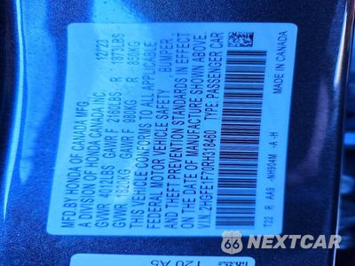 Zdjęcie 12 z 12 samochodu: 2024 HONDA CIVIC EX VIN:2HGFE1F70RH318460 - miniatura