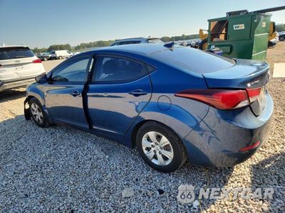 Drugie zdjęcie samochodu z przodu: 2016 HYUNDAI ELANTRA SE VIN:KMHDH4AE7GU600654 - miniatura