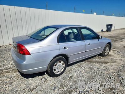 Trzecie zdjęcie samochodu z tyłu: 2002 HONDA CIVIC LX VIN:1HGES15582L000633 - miniatura