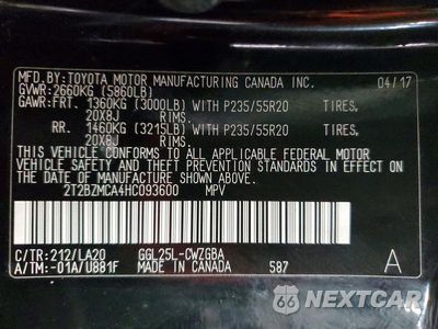 Zdjęcie 13 z 13 samochodu: 2017 LEXUS RX 350 BASE VIN:2T2BZMCA4HC093600 - miniatura